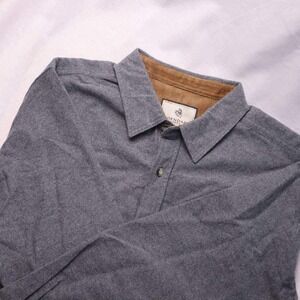 Legendary Whitetails Mens Gray Flannel Shirt Long Sleeve Button Up Size LG